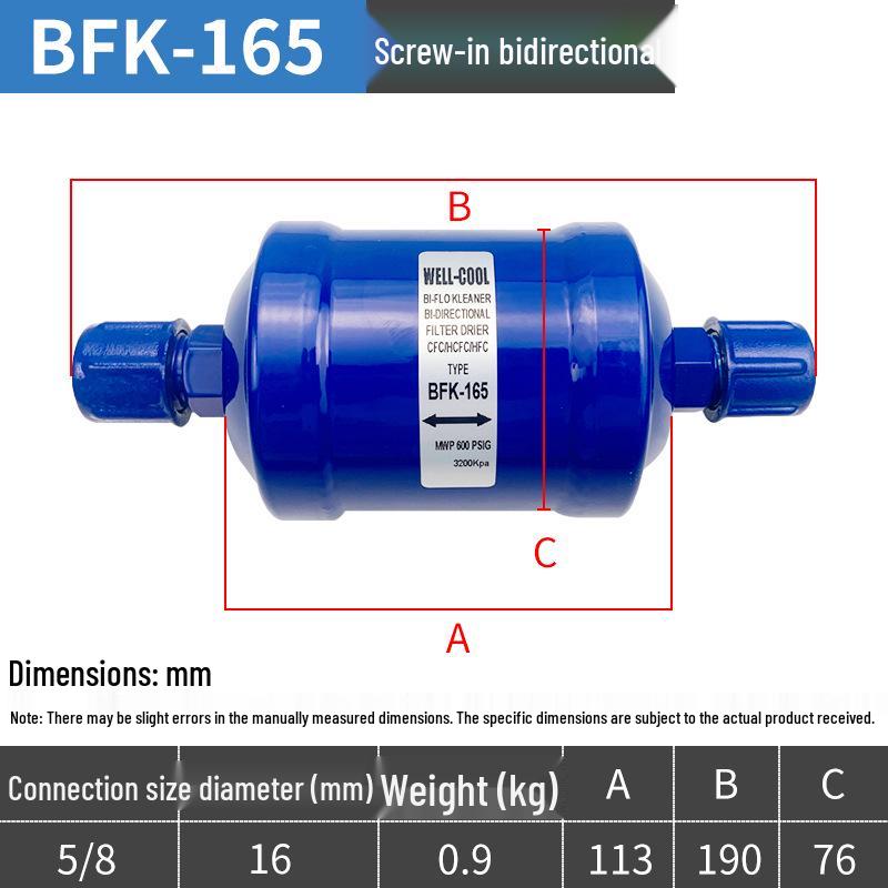 Central Air Conditioning Cold Storage Dryer Filter Unit - Refrigeration Accessories 083/084