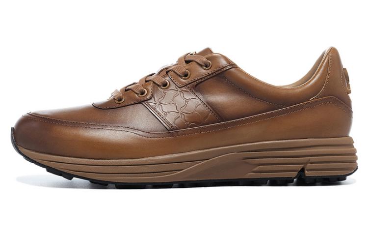 LI NING 1990 Commute Collection Abrasion Resistant Low top Casual Shoes Men s Yellow Brown ALJT069-1 44