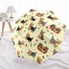1 PC Automatic Folding Umbrella - Cute Dog Pattern, Portable & Foldable Design with 8 Ribs, Christmas Birthday Gifts