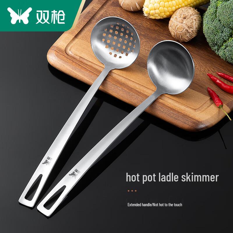 Stainless Steel Hotpot Slotted Spoon