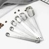 1PC Kitchen Measuring Spoons for Coffee Stainless Steel Graduated Spoon Accessories Set Powder Coffeeware Dining Bar Home Garden