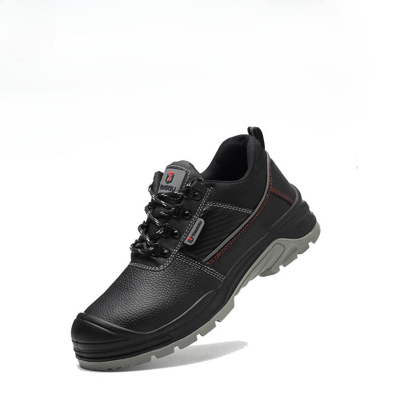 

Антистатические рабочие ботинки, мужские, противоударные, противопрокольные, черные, высокие, из коровьей кожи, со стальным носком, защитная рабочая обувь 36 прохладный черный