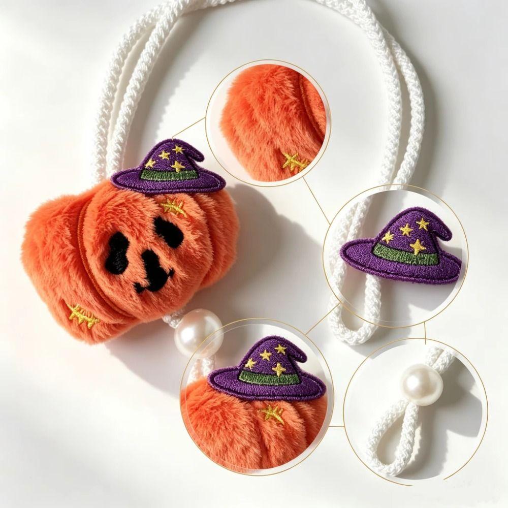 2Pcs Cartoon Halloween Curtain Ties Cute Ghost Curtain Buckles  Holiday Decoration