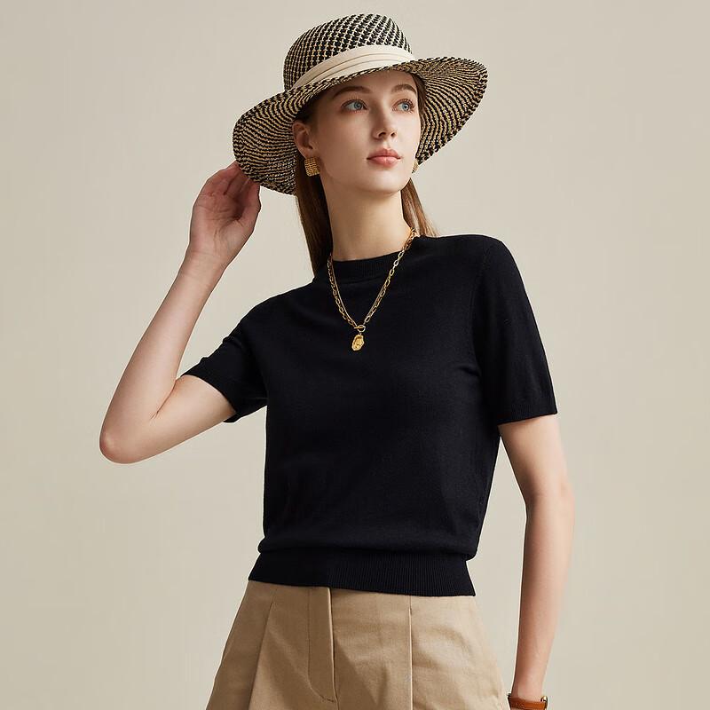 Zhao Jun Women's Merino Wool Half-High Collar Knit Sweater