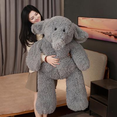 Large Cuddly Animal Stuffed Mother Baby Polar Bear Elephant Plush Toy Huggable Sleep Companion Gift for Kids Birthdays Home Decor