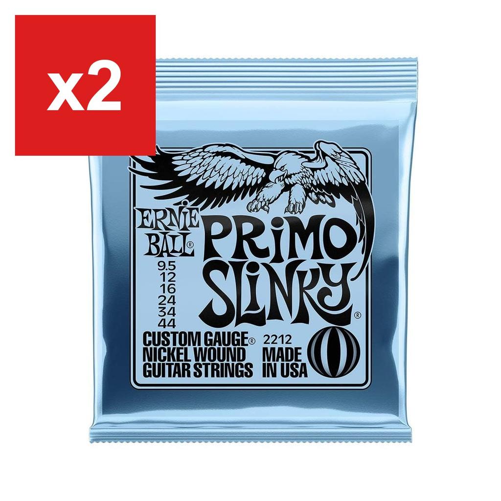 Electric Guitar Strings ERNIE BALL 2212 PRIMO SLINKY (09.5-44), 3-Set Pack