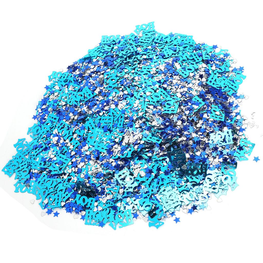 Baptism Confetti Letter Moon FiveStar Sequins Baby Shower Decoration for Party DIY