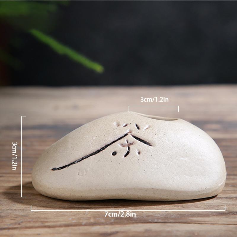 

Каменная форма, маленькая ваза в китайском японском стиле, имитация камня, домашний рабочий стол, креативные дзен-гидропонные горшки для свежих цветов