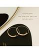 Women's Trendy Matte Hoop Earrings: Designer Retro Hong Kong Style with European, American, and Korean Minimalist Fashion.