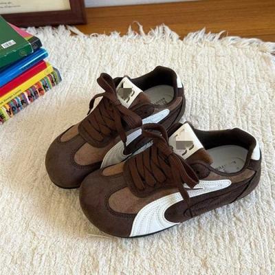 Flat-bottomed Retro Lace-up Red Women's Shoes Autumn New Soft-soled Sports and Leisure Shoes Niche Single Shoes