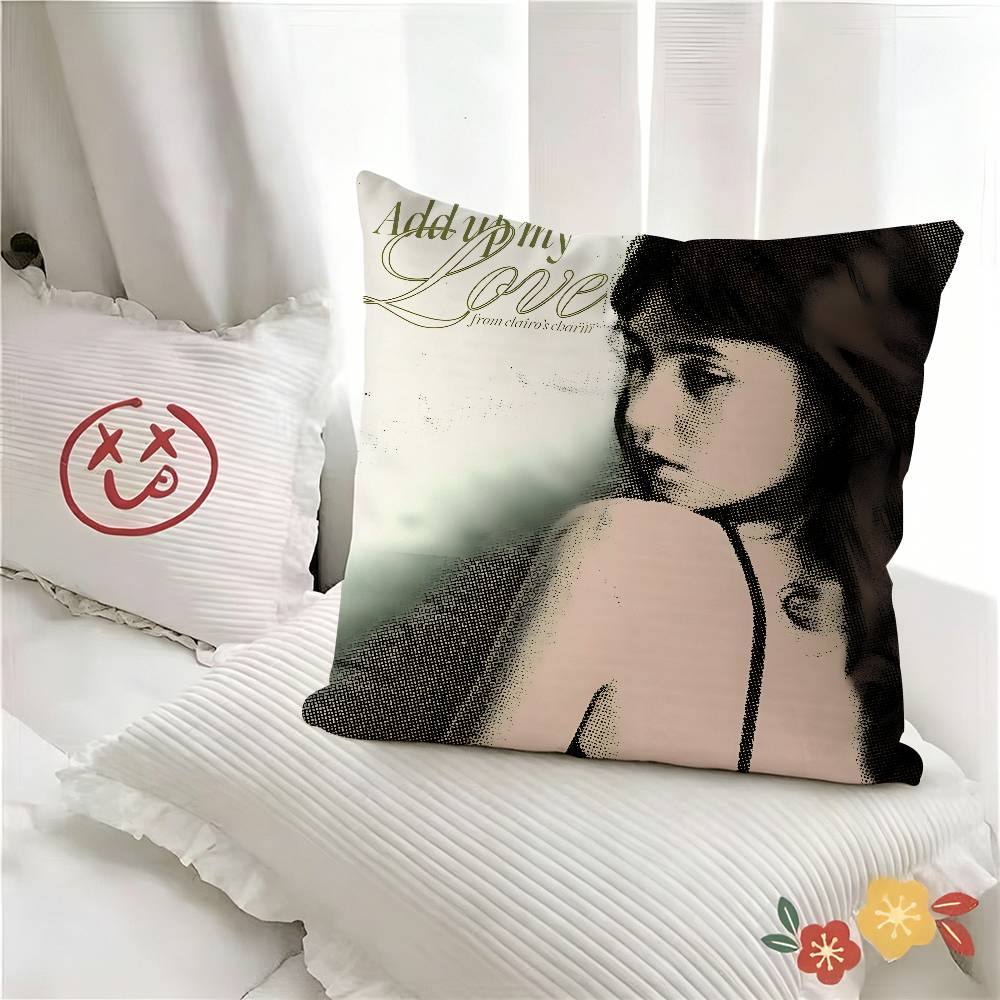 pc Charm Singer CClairo Pillow Case Fashion Square Pillowcase Bedroom Sofa Room Ins Decoration Leisure