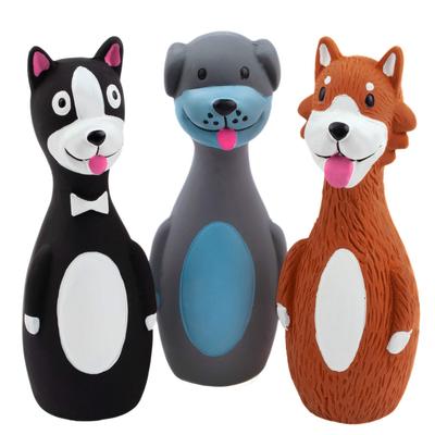Chiwava 3pcs Sound Latex Small Dog Toy Funny Dog Interactive Chew Toy 14.5cm
