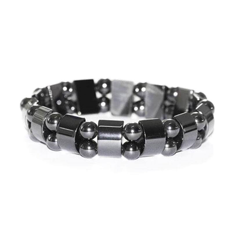 Elastic Magnetic Beaded Bracelet Adjustable Stretchy Wristband For Health Symbol And Stylish Daily Wear