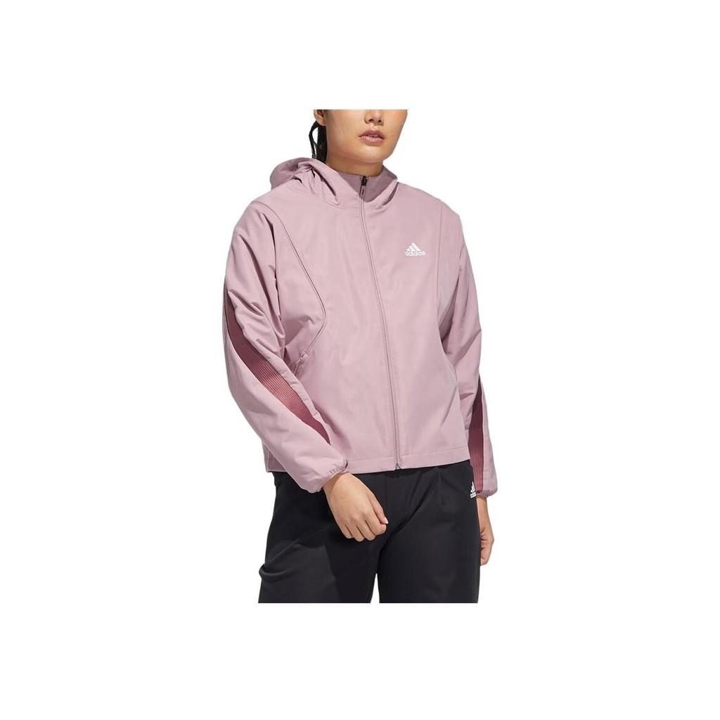 adidas Color-Block Priedušná Ležérna Športová Bunda Dámske Vrchné Oblečenie Ružová HF0046