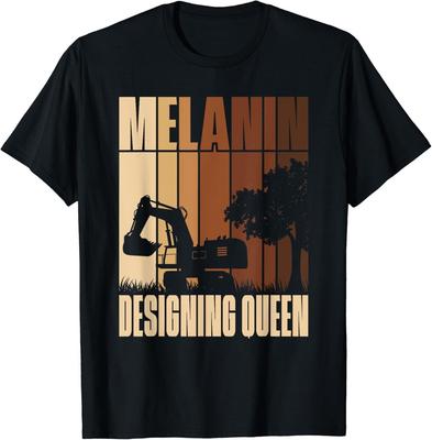 Melanin Designing Queen African American Landscape Architect Gift Unisex T-Shirt