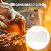 2 Pcs Silicone Beeswax Sheet Beeswax Press Embosser Machine Beeswax Honeycomb Making Mold for Beekeeping Accessory
