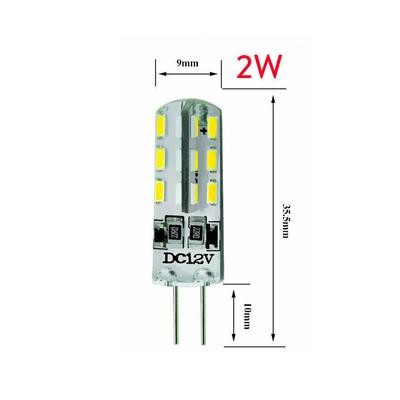10X Mini G4 LED Glühbirne 2W 12V 220V 24LEDs 3014 SMD Silikon Lampe Ersetzen 20W Halogen Für Home Kronleuchter Spotlight Decor