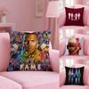 Hot New Chris Brown Rapper Pillow Case Safe Custom Photo Pillow, Anti-fade Brushed Fleece Cushion, Maternal & Infant Safe.