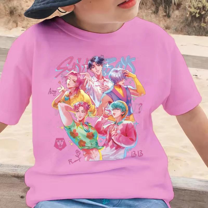 Saja Boys Tshirt Anime Kpop Demon Hunters Kids T-shirts Children's Clothing New Summer Casual Boys Girls Short Sleeve Tops