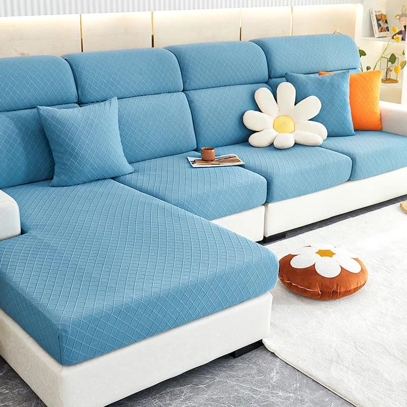 Pokrowiec na sofę Szezlong Rozkładana sofa Nakładka Regulowany Elastyczny Modułowy Pokrowiec na siedzisko sofy w kształcie litery L Ochraniacze na poduszki kanapy