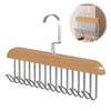 8-hook Multifunctional Wooden Hanger Storage Space-saving Rotating Display Rack Suitable for Ties, Underwear, Vests, Scarves