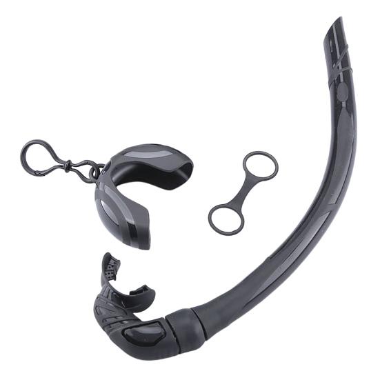 Snorkel Tube Collapsible Ergonomic Mouthpiece Comfortable To Use Quick Release High Stability Oxygen Supply with Compact Storage Case Roll Up