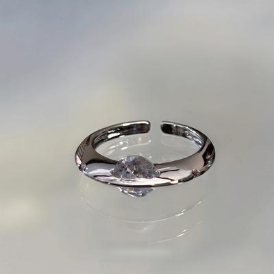 Zircon Planet Open Ring For Women Men Lover Y2K Party Jewelry Gift Accessories