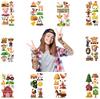 New Cartoon Farm Animal Tattoo Stickers Waterproof Party Party Gift Funny Face Stickers