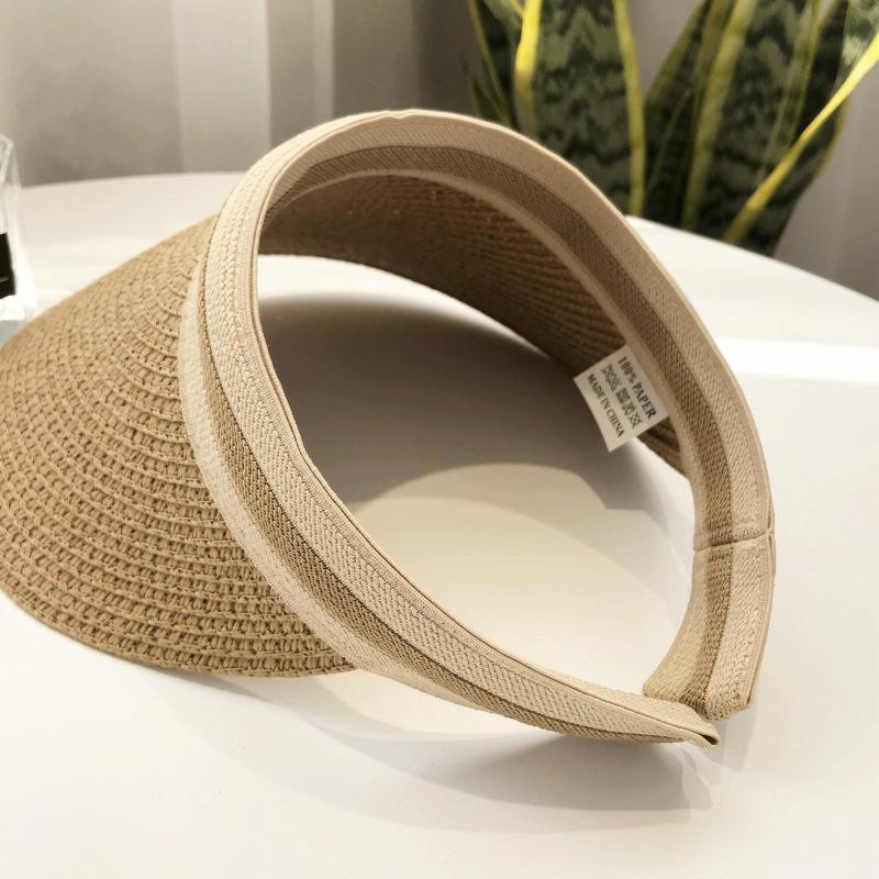 Women's Summer Straw Sun Hat - Duckbill Cap for Travel and Beach