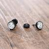 Round CZ Stud Earrings, Screw back Cz Studs, Sleeper Cz Studs, Unisex Jewelry