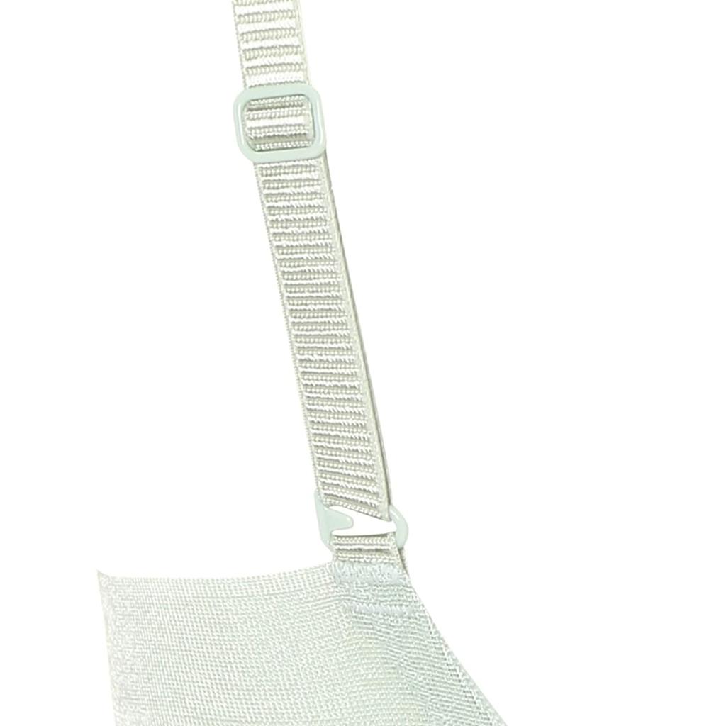 Style by Triumph Charming Glamor Slimline Deep V Tulle M001 B65 Amo's Bra, Veil, Women's, (Vanilla),