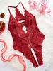 Sexy Lace Underwear Suit Woman Crotchless Sexy Temptation Adult Erotic Clothing  Deep V One-piece Bodysuit Porno Corset Lingerie
