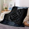 Swansea City Crest Flannel Blanket, Soft Polyester, Modern Design, All-Season for Camping, Travel, Gifts for holidays or birthdays