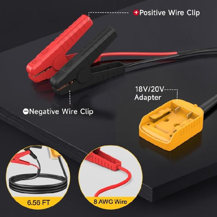 Battery Clamps Safe & Stable Jump Starter Cables Safety Protections Mechanism for Secure & Efficient Current Transfer