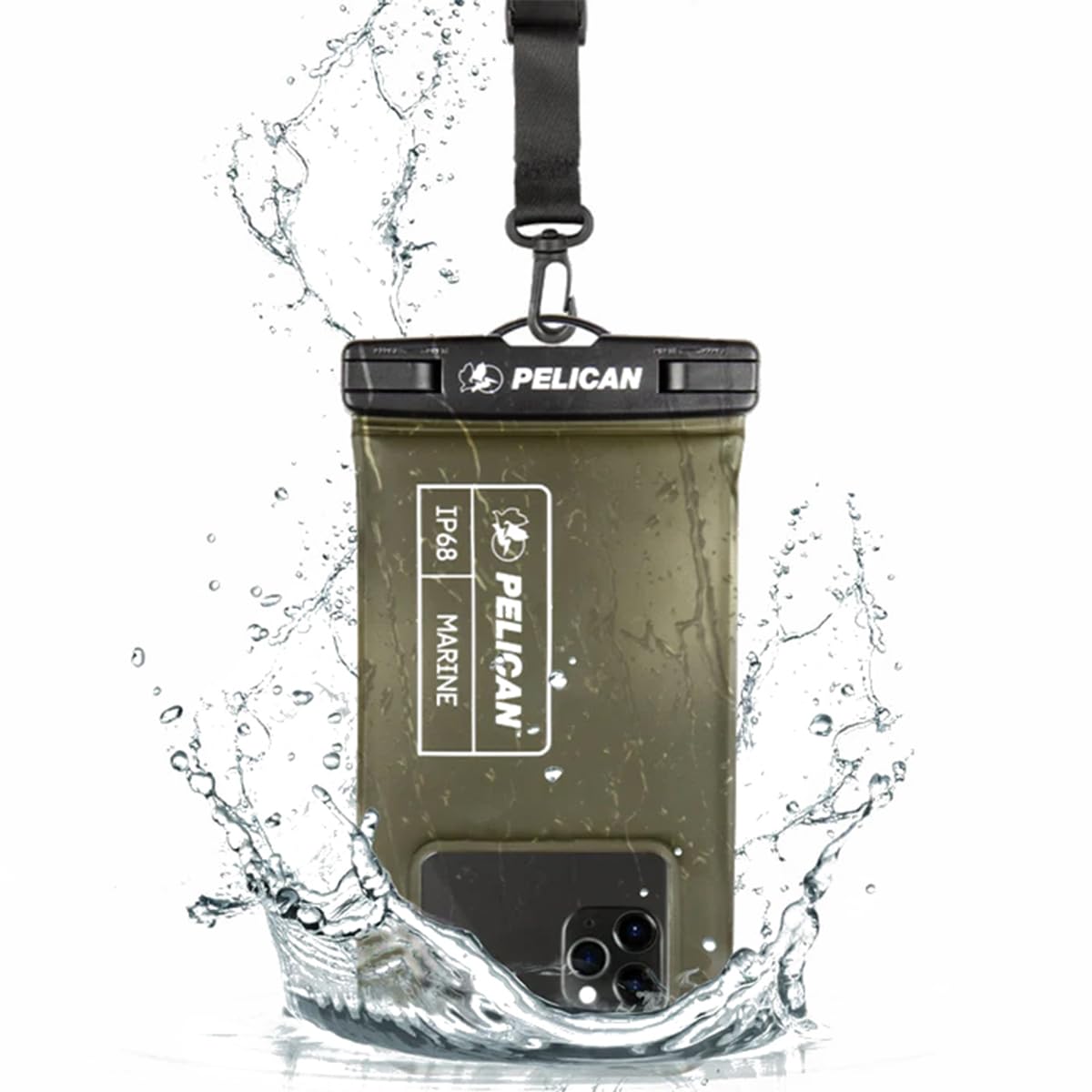 

Водонепроницаемый чехол для телефона Pelican Marine IP68, плавающий водонепроницаемый чехол для телефона, совместимый с iPhone 16 Pro iPhone 15 Pro iPhone 14 Pro iPhone iPhone iPhone и