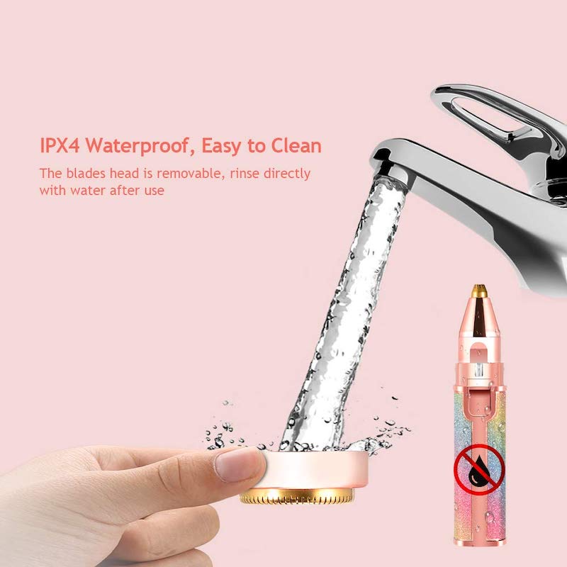 Electric Usb Rechargeable Eyebrow Trimmer Razor 2 in 1 Hair Remover Facial Lipstick Pen Shaver For Women Epilator