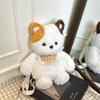 Plush Bear Cat Cartoon Mini Backpack With Zipper And Open Storage Outings Casual