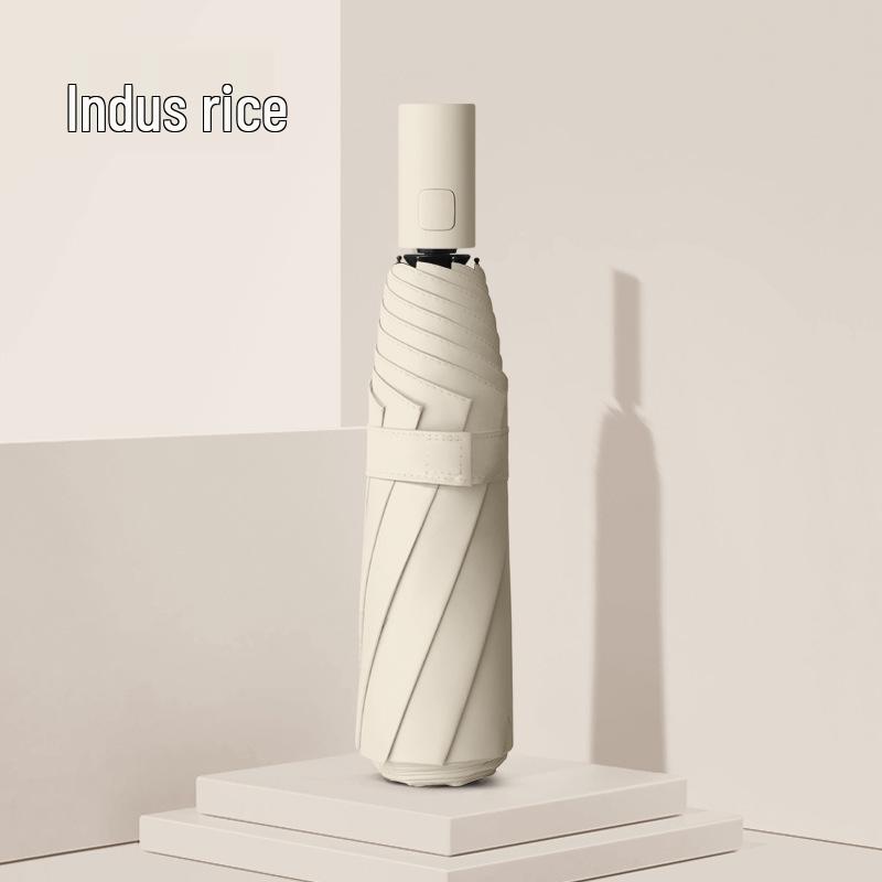 Extra großer Zwölf-Speichen-Doppelnutzungs-Handregenschirm mit Sonnenschutz aus schwarzem Kleber