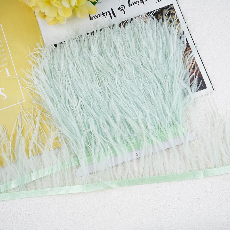 1M 10-13Cm Ostrich Feather Fringed Jewelry Handicrafts Clothing Decorative Accessories