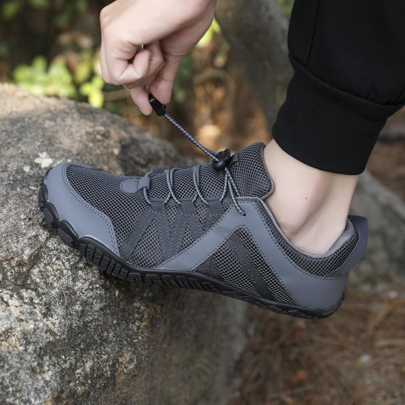 Hiking Sneakers Barefoot Sports Shoes Camping Trekking Shoes Non-slip Elastic Sole Breathable Mesh Fitness Training Footwear