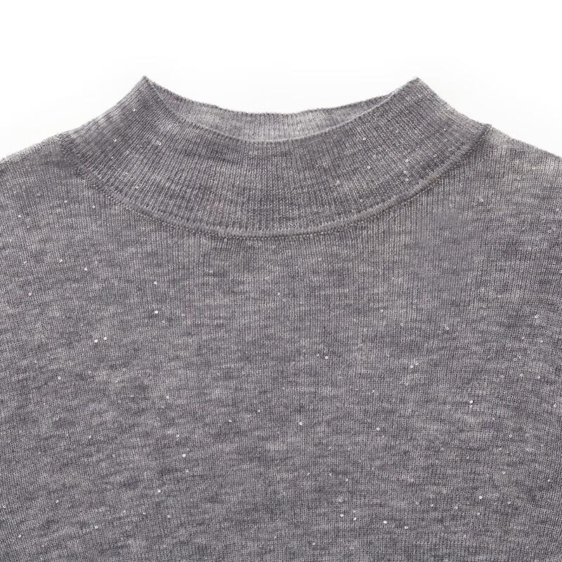 GOELIA Women's Winter Soluble Wool Semi-High Collar Sweater