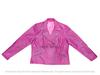 Women's Jacket Pink Handmade Leather Lambskin Stylish Casual Fashionable Motorcycle Wear
