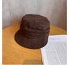 New Mocha Color Deerskin Fisherman Hat for Women's Baseball Cap British Retro Versatile Equestrian Hat Showing Small Face