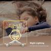 Usb Led Night Light Acrylic Message Note Board For Children Bedroom Bedside Lamp
