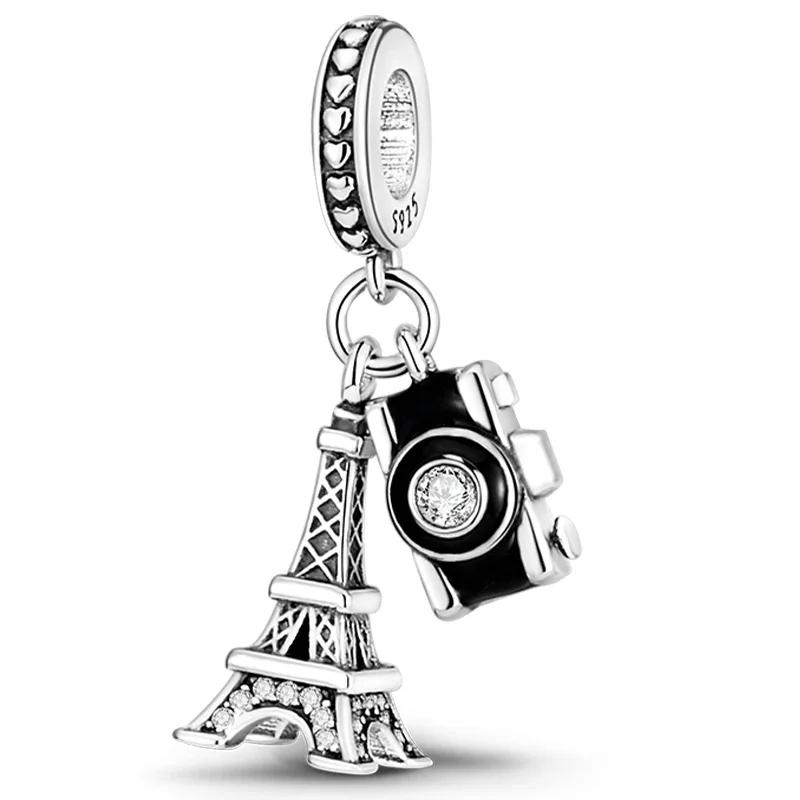 Charms Beads Copper Pink Perfume Bottle Letter Luminous Firefly Tarot Card Beads Fit Diy Bracelets Jewelry