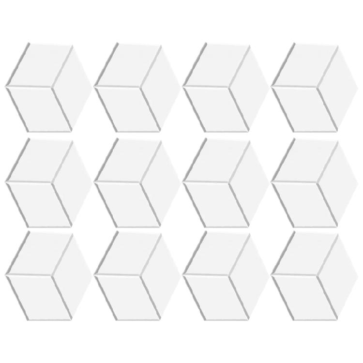 12PCS Sound Absorbing Wall Panels Polyester Texture Hexagonal Soundproof Foam Panels for Bedroom Music Room Decorations