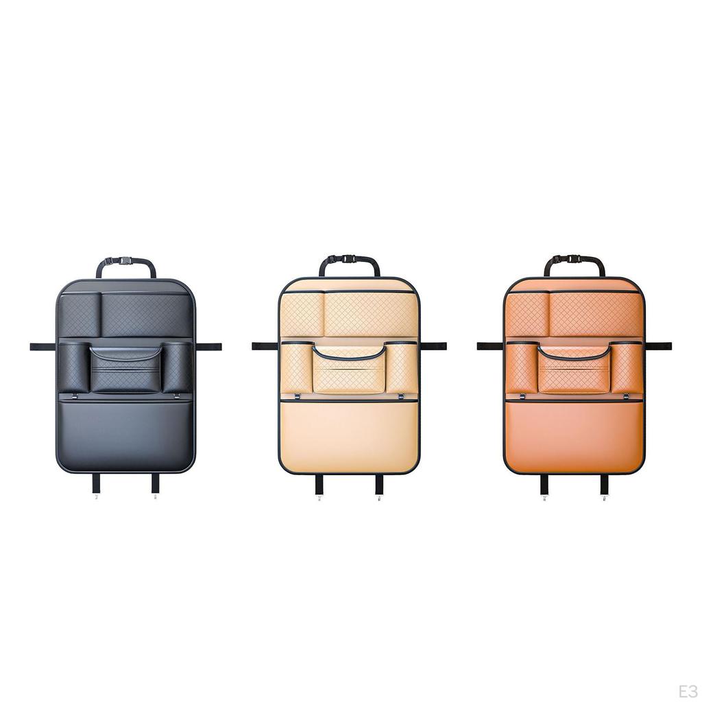 Backseat Organizer for Vehicles with Multiple Compartments and Hanging Feature