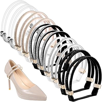 1~6Pairs Women Shoelaces High Heels Adjustable Shoe Belt Ankle Holding Loose Anti-skid Bundle Laces Tie Straps Band