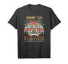 Order January Girl The Soul Of A Witch T Shirt Girl Birthday Gift Unisex T-Shirt Tees Harajuku