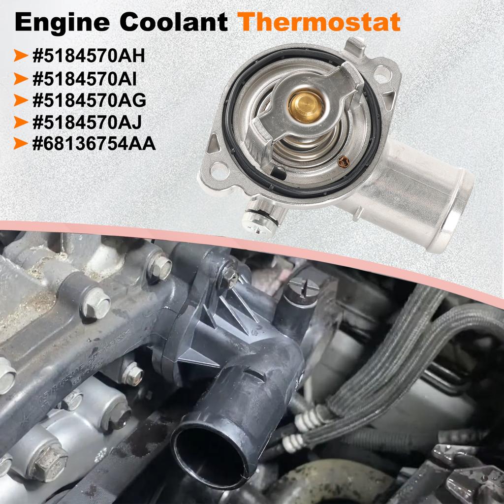 Gruppo Alloggiamento Termostato in Alluminio 68136754AA 5184570AH 5184570AI Per Chrysler Jeep Dodge Journey Grand Caravan Avenger 3.6L VW
